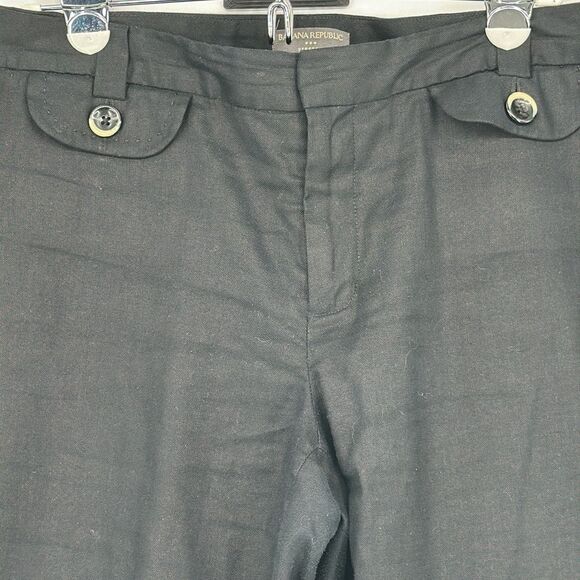 Banana Republic Linen/Cotton Blend Lined‎ Wide Leg Women's Size 10 - Picture 2 of 12